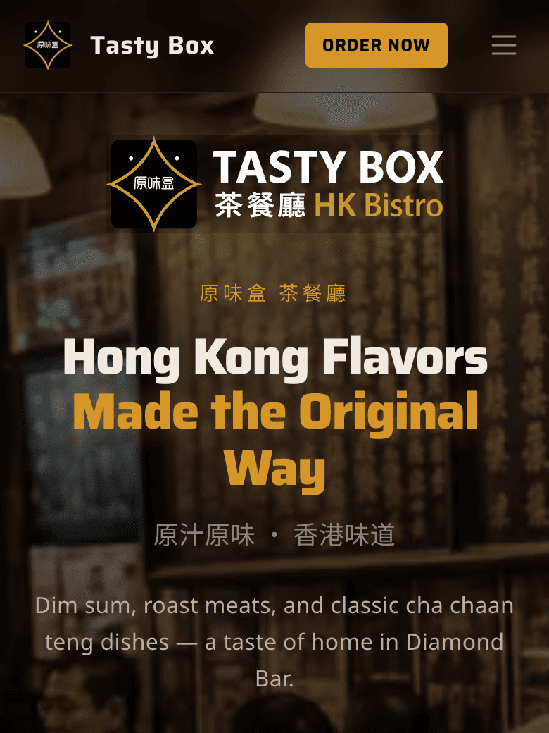 Tasty Box website