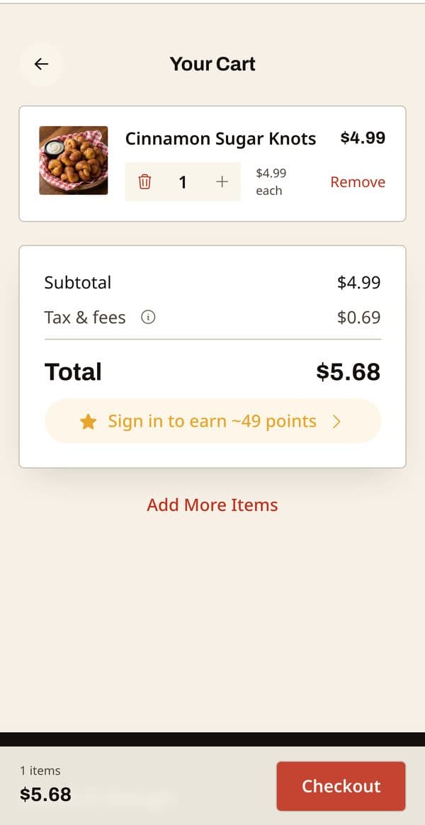 ordered in about 20 seconds